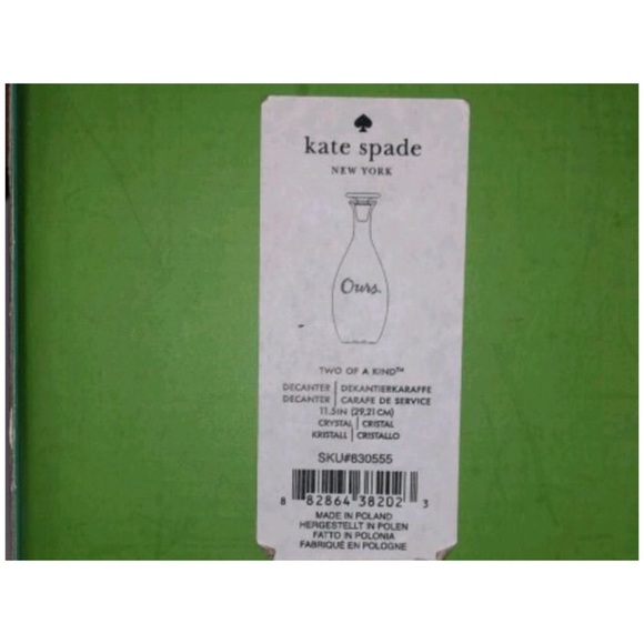 🚨SALE Kate Spade Two of a Kind Ours Decanter - Picture 5 of 7